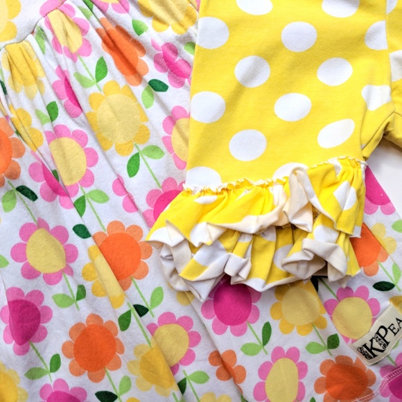 KPea Girls Boutique Mod Floral Dress Set 6 - Picture 3 of 4